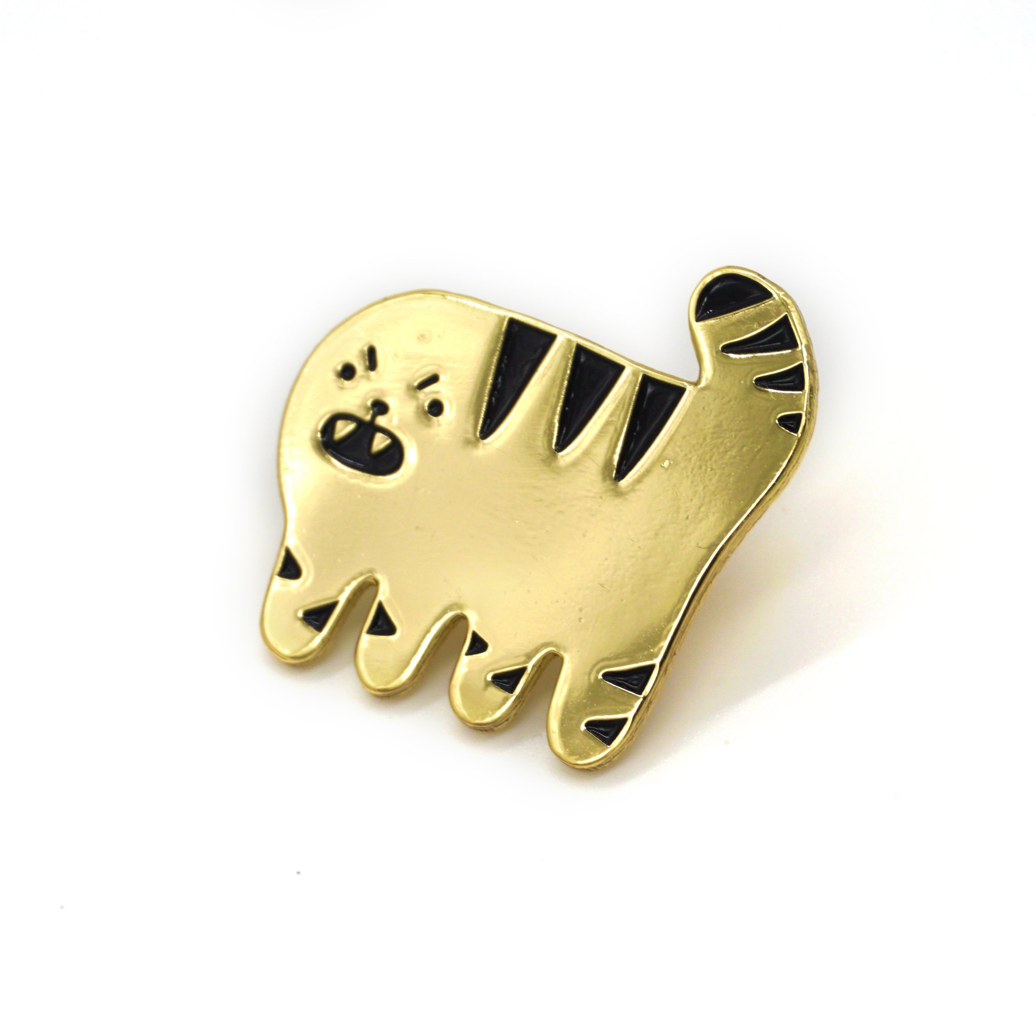 Golden pin of tiger