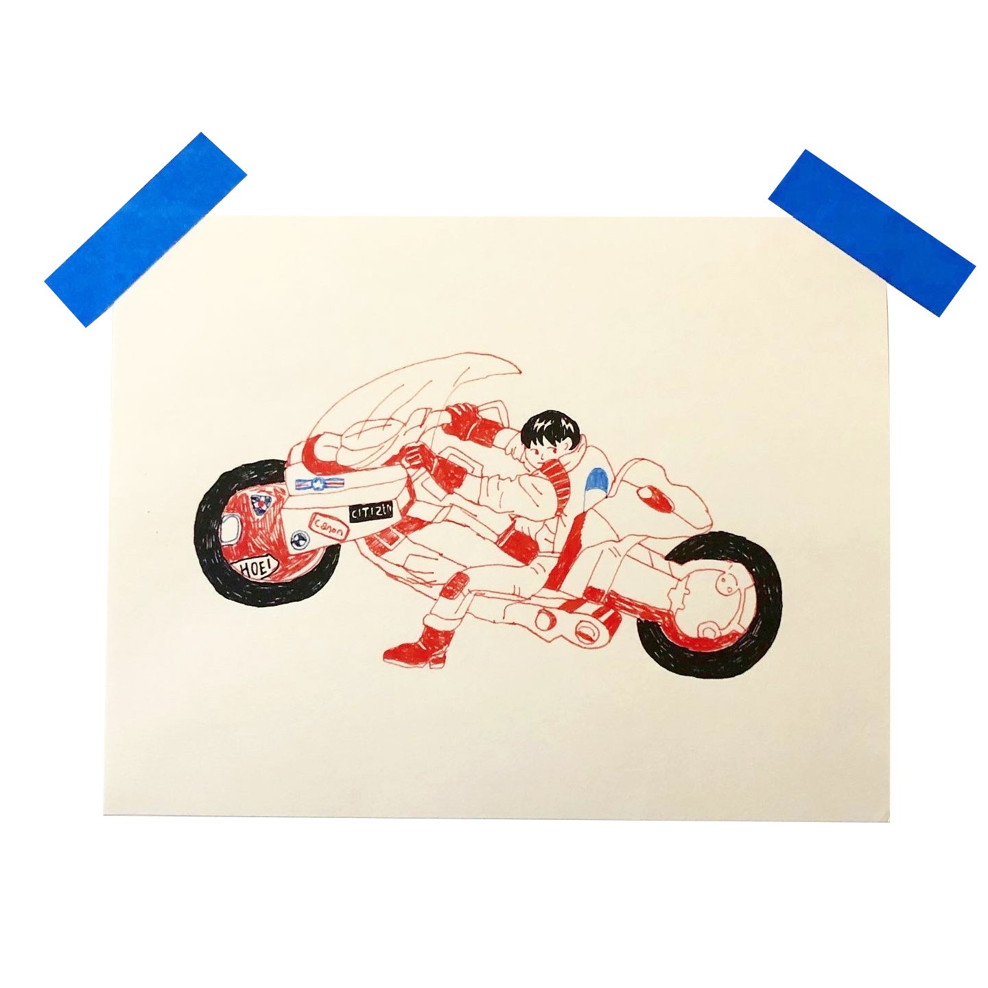 Print motorbiker